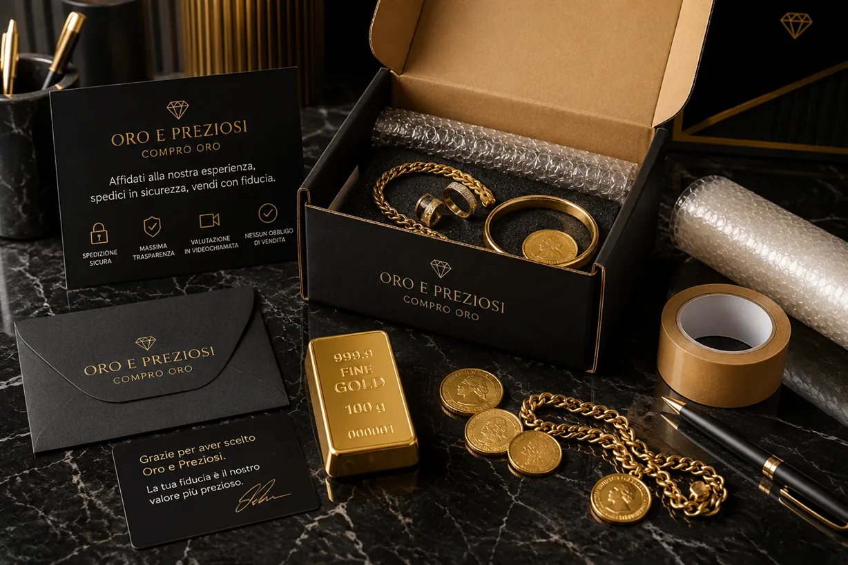 Servizio Compro Oro Online in tutta Italia di Oro e Preziosi